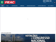 Tablet Screenshot of fieac.org.br